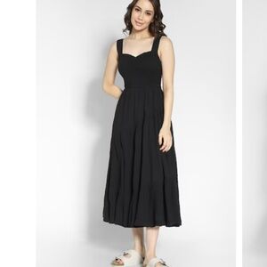 AE Asymmetrical Tiered Midi Dress